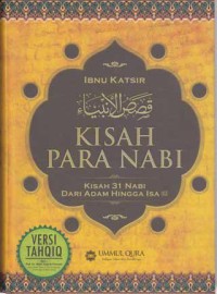 Image of Kisah para nabi : kisah 31 nabi dari Adam hingga Isa